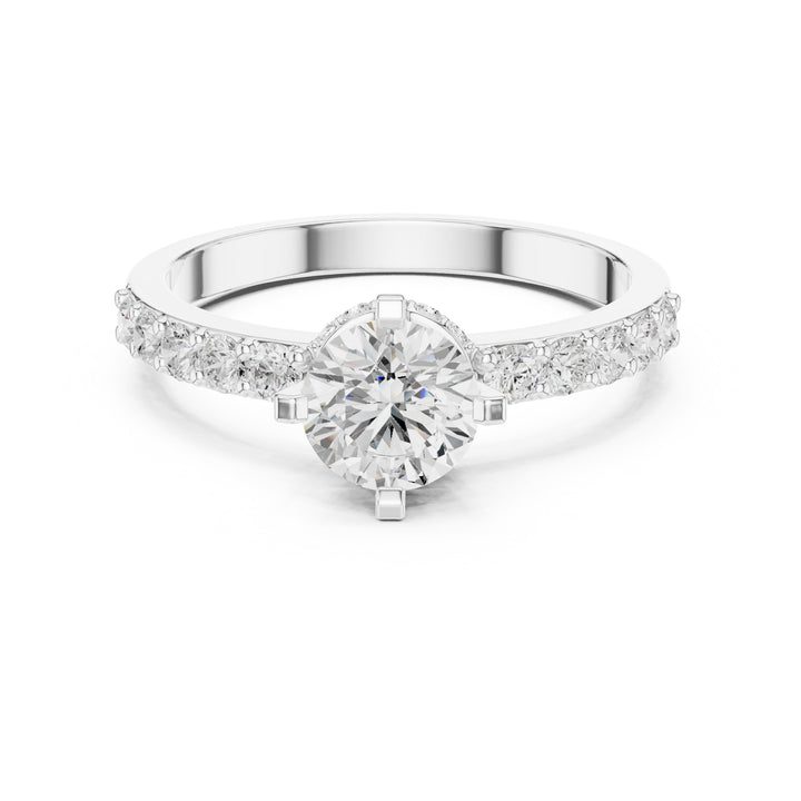 La Promesse Tout Près — inel de logodnă cu diamante lab-grown, metal alb, vedere 4