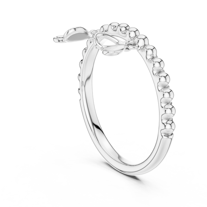 Le Chapelet des Feuilles — bijuterie cu diamante create în laborator, ton alb, vedere 1
