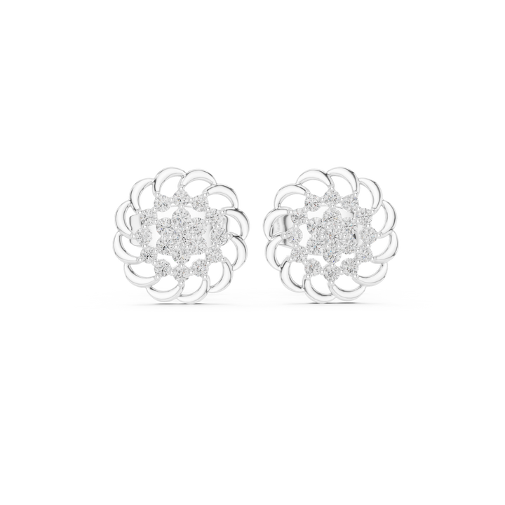 Ronde des Boucles — bijuterie cu diamante create în laborator, ton alb, vedere 4