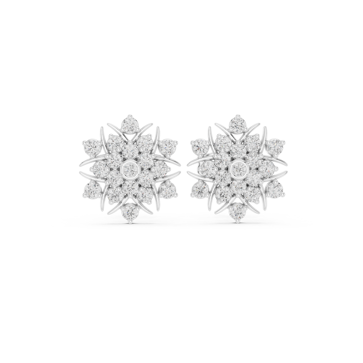La Rosace du Jour Heureux — bijuterie cu diamante create în laborator, ton alb, vedere 4