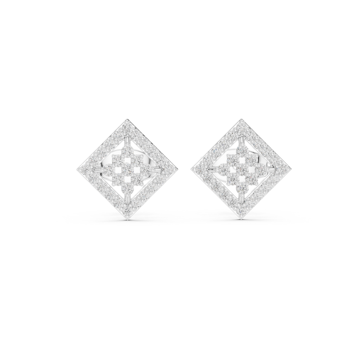 Damier de Minuit — bijuterie cu diamante create în laborator, ton alb, vedere 4
