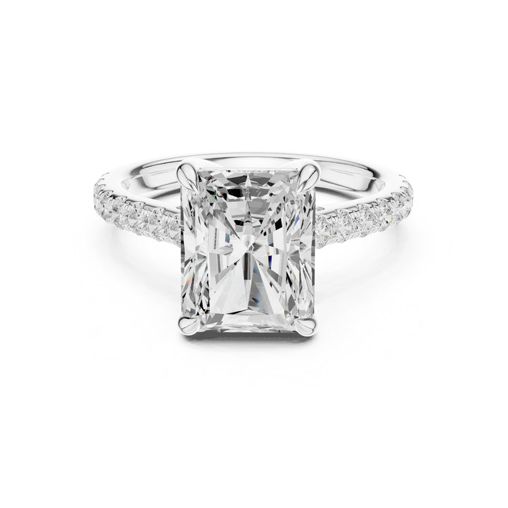 Le Radiant des Grandes Promesses — inel de logodnă cu diamante lab-grown, metal alb, vedere 4