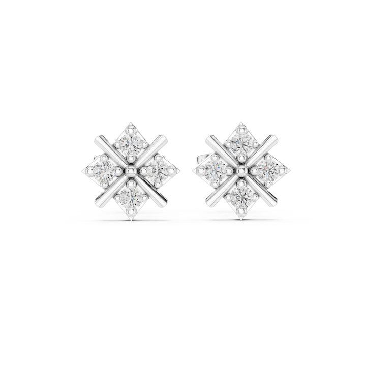 Les Axes Secrets — bijuterie cu diamante create în laborator, ton alb, vedere 4