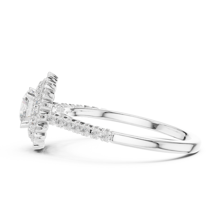 Couronne en Dentelle — bijuterie cu diamante create în laborator, ton alb, vedere 3