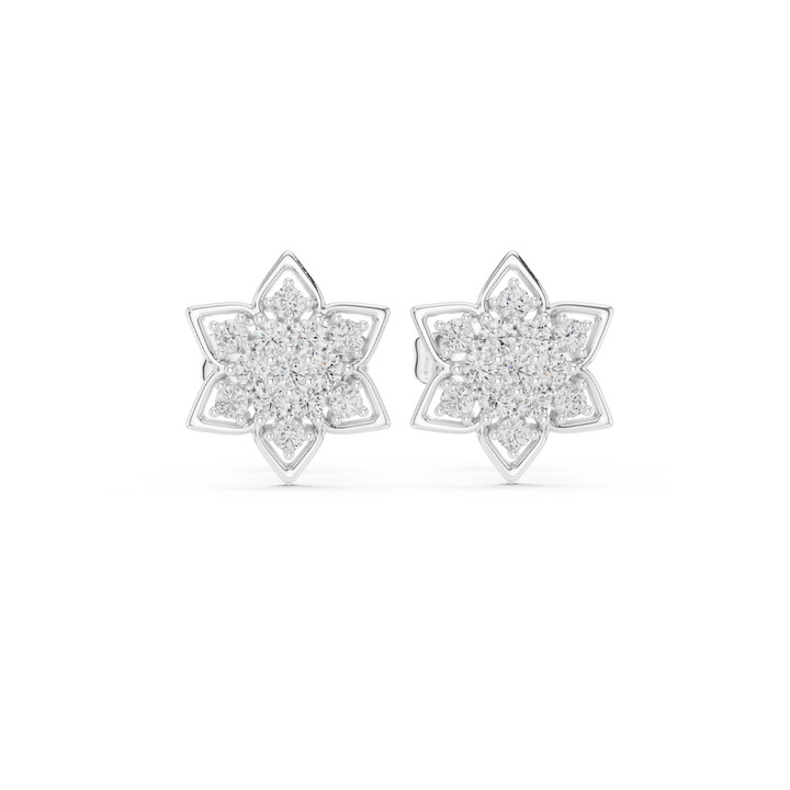 Étoile de Floraison — bijuterie cu diamante create în laborator, ton alb, vedere 4