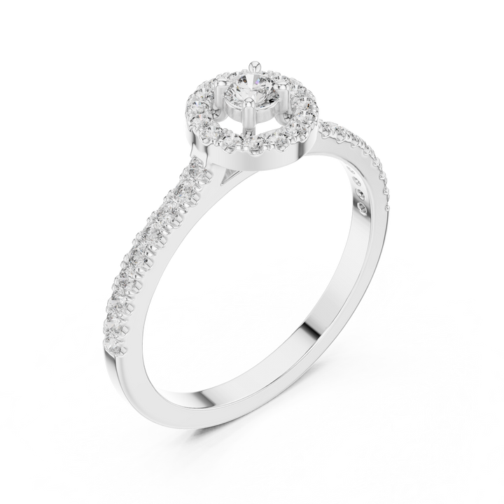 La Fleur du Premier Jour — bijuterie cu diamante create în laborator, ton alb, vedere 2