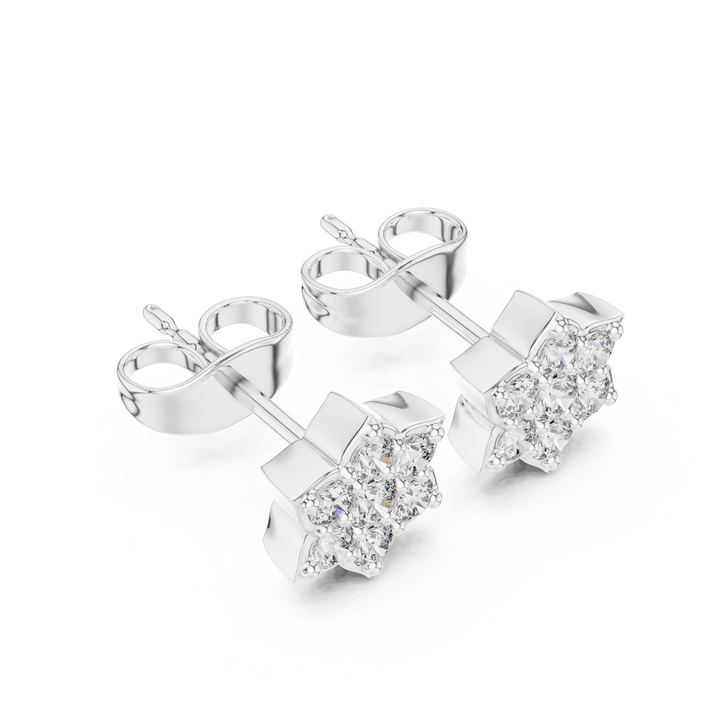 L’Étoile à Fleur de Peau — bijuterie cu diamante create în laborator, ton alb, vedere 2