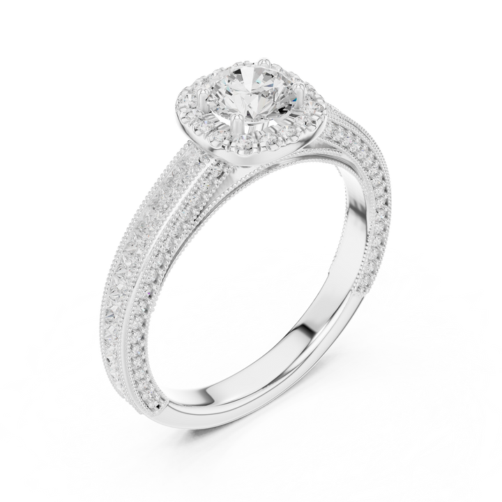 Couronne de Velours — bijuterie cu diamante create în laborator, ton alb, vedere 2