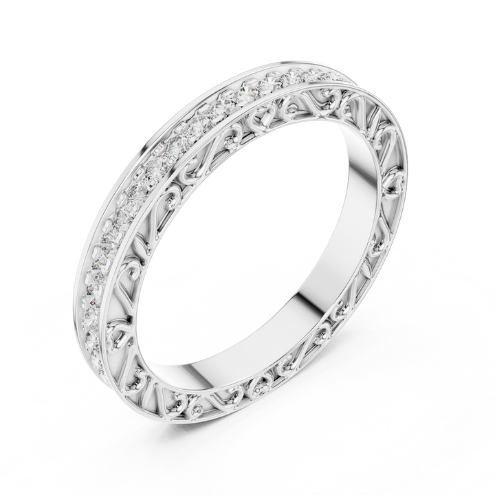 Dentelle Intérieure — bijuterie cu diamante create în laborator, ton alb, vedere 2