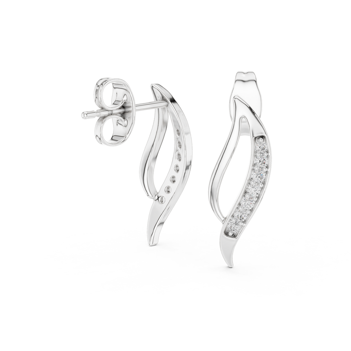 Flamme Souple — bijuterie cu diamante create în laborator, ton alb, vedere 1