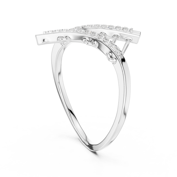 La Traversée Inattendue — bijuterie cu diamante create în laborator, ton alb, vedere 1